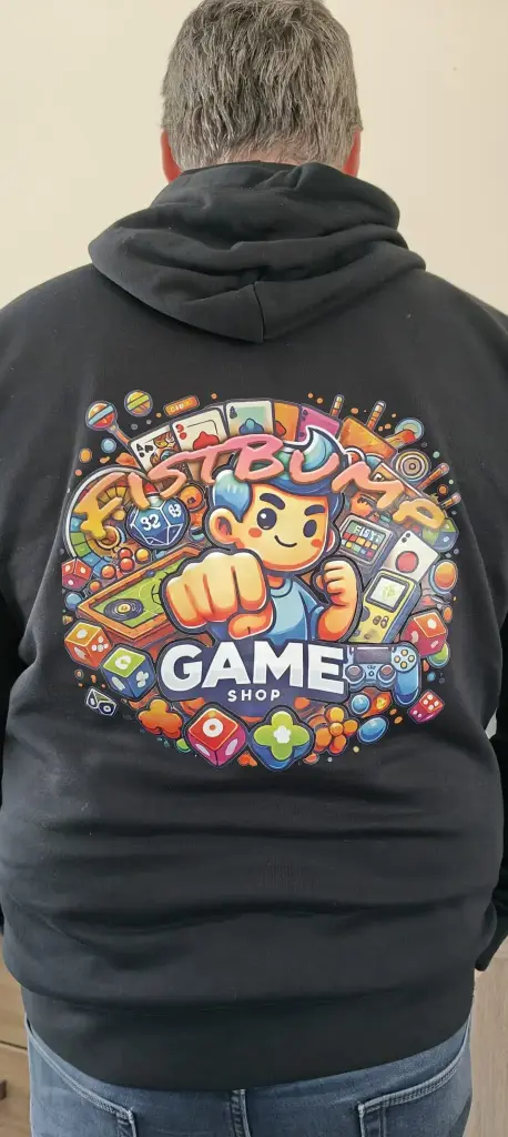 Hoodie Fistbump 24 (Wit, S)