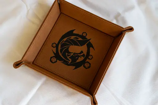 The Waiting Wyverb Dice tray